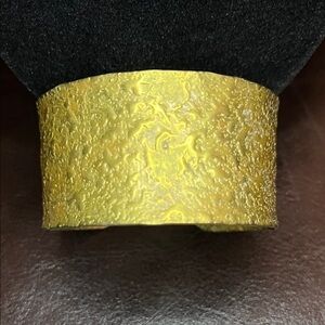 Textured Gold Cuff Bracelet